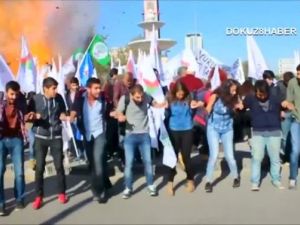 صورة ماخوذة من مقطع فيديو يظهر لحظة الانفجار