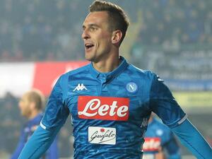 ميليك يحتفل بهدفه