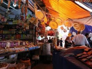 An open-air market in Baghdad - perhaps the last place you'd expect to find sex toys for sale.  (AFP/Sabah Arar)