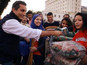 A photo of Bassem from Tickling Giants. (Courtesy of Tribeca Film Festival)