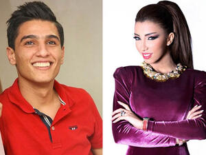 Dounia Batma has something against Mohammed Assaf and we don't know why! (File photo)