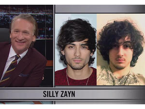 Maher referred to Malik as "Silly Zayn" and he compared him to the Boston Marathon bomber. (Image: YouTube)