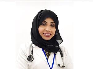 نورة سالم مرزوق، أخصائية جراحة التجميل والحروق والترميم من الكادر الطبي لمسيرة فرسان القافلة