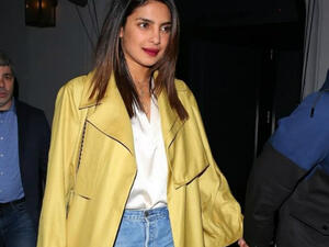 Priyanka Chopra was spotted in Los Angeles last week wearing a mustard yellow trench coat by Dubai-based modest wear brand Bouguessa.