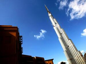 The Dubai-style water bottle will be in the shape of Burj Khalifa, made from crystal, and will contain imported water. (File photo)