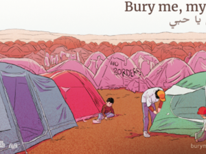 A video game that tells the story of a Syrian refugee attempting to migrate to Europe during the ongoing bloody civil war. (Bury me, my Love / Facebook)