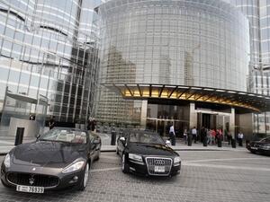 The UAE gives you a one-month grace period to renew your car registration. (Karim Sahib/ AFP)