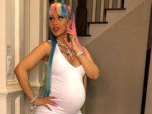 Cardi B is just a few weeks away from giving birth (Source: iamcardib/ Instagram) 