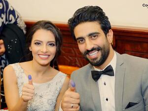 The happy couple! (Facebook)