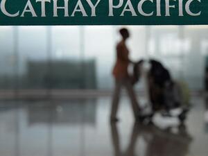 This year, the Hong Kong-based carrier reported its first annual loss since the 2008 global financial crisis. (Dale De La Rey/ AFP)