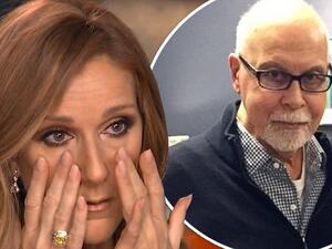 Celine Dion was pictured dressed fully in black as she prepared to jet off to Canada for her husband's funeral.(Discoverynj.org)