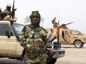 جنود من الجيش التشادي في جامبارو بنيجيريا
