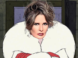 Yousra as Cruella De Ville. (Scoop Empire)