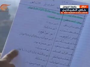 بعض أسماء عناصر تنظيم الدولة كما أوردتها قناة "الميادين" 
