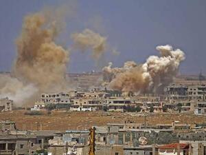 قصف مستمر على مناطق واسعة في درعا جنوب سوريا 