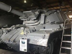 الدبابة الإسرائيلية التي استولى عليها الجيش السوري