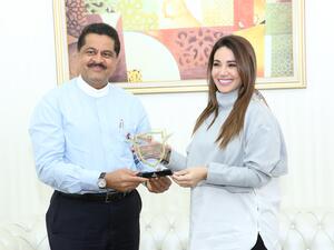 The Arab singing sensation visited the Gulf Medical University to support their Diabetes Awareness Program. (File photo)