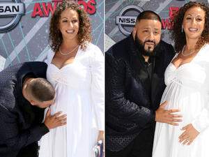 Khaled documented his son's birth on Snapchat. (Page Six)