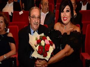 فيفي عبده برفقة دريد لحّام من فعاليات الختام في مهرجان الإسكندرية السينمائي