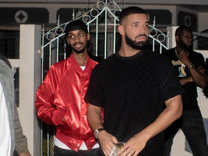 Drake recently spoke about Adonis to NBA star LeBron James (Source: champagnepapi / Instagram ) 