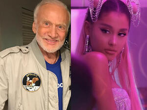 Ariana has just released a new album (Source: arianagrande, drbuzzaldrin / Instagram ) 