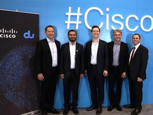 خلال فعاليات المؤتمر العالمي للجوال 2018.