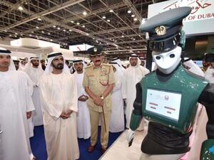 The Dubai Police chief said the androids will get more intelligent over time. (Twitter)