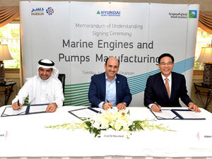 During the signing ceremony