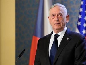 US Secretary of Defense James Mattis addresses a press conference on October 28, 2018 in Prague. (AFP photo)