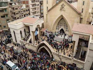 Two churches were attacked in Egypt on Palm Sunday. (Daily Sabah)
