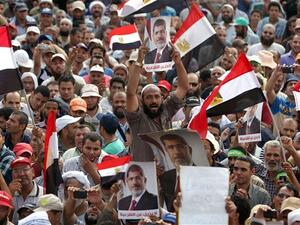 There were violent protests after Morsi was overthrown in 2013. (AFP)