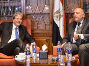 وزيرا خارجية مصر وإيطاليا في القاهرة
