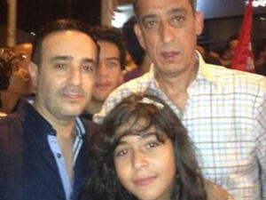 ابنة صابر الرباعي في احتجاجات تونس 