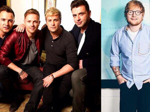 Ed Sheeran has secretly written Westlife's comeback single (Source: teddysphotos , westlife / Instagram ) 
