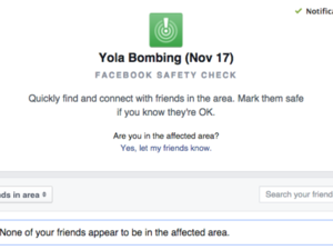 After facing criticism for activating the feature for the Paris attacks but not for Beirut the day before, Facebook announced that it will increase the use of Safety Check for crises around the world. (Twitter)