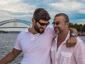 George Michael's boyfriend Fadi Fawaz has told the Daily Mail that police have not accused him of any wrongdoing in the star's death. (File photo)