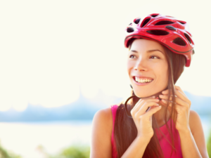 A female cyclist is biking all around the UAE! (Shutterstock)