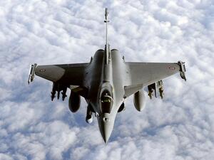 A file picture taken on March 30, 2011 during a refueling operation above the Mediterranean sea as part of military actions over Libya. (AFP/Gerard Julien)