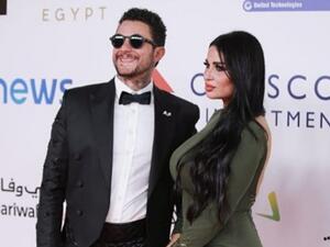 احمد الفيشاوي وزوجته ندى كامل