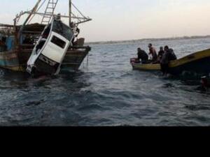 احبطاط محاولة تهريب سيارة من مصر إلى قطاع غزة عبر قارب بحري صغير