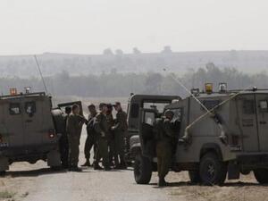 دورية للجيش الاسرائيلي عند الحدود مع قطاع غزة
