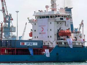 السفينة “ليدي ليلى” تحمل على متنها 11 ألف طن من المساعدات الإنسانية