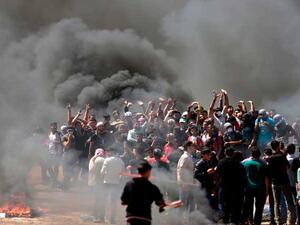 جانب من مسيرات العودة في قطاع غزة