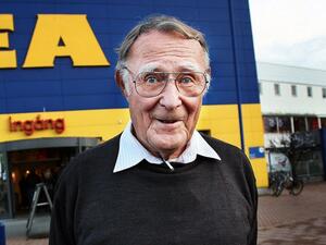 مؤسس سلسلة شركات أيكيا (IKEA) السويدي إنغفار كامبراد،