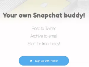 خدمة SnapBuddy التي تسمح لهم بإمكانية نشر صور ومقاطع فيديو سناب شات التي يُشاركونها بشكلٍ مباشر على تويتر