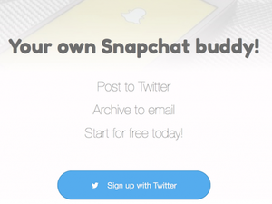 خدمة SnapBuddy التي تسمح لهم بإمكانية نشر صور ومقاطع فيديو سناب شات التي يُشاركونها بشكلٍ مباشر على تويتر