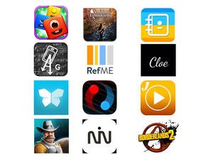 مجموعة من تطبيقات زيادة الإنتاجية الموفرة للوقت مثل تطبيق “وورك فلو” (Workflow)، إلى الألعاب البسيطة المسلية لقضاء الوقت مثل لعبة “بلوكس” (Bloks)
