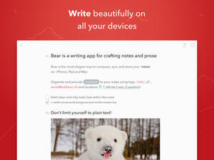 Bear Notes تطبيق لتدوين الملاحظات 