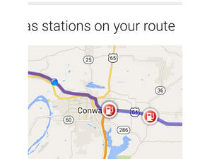 لاحظ العديد من السائقين أن تطبيق "جوجل الآن" المستخدم في هواتف المحمول المدعومة بأنظمة تشغيل أندرويد وآي أو إس والتي توفر العديد من الإمكانيات المساعدة للمستخدم تضمن مؤخراً إظهار محطات الوقود على الطريق أمام المستخدمين