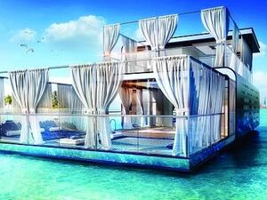 مشروع “قلب أوروبا” سيتألف عند اكتماله من 75 فيلا خاصة للعطلات، و6 بنايات سكنية، و6 فنادق، و6 منارات، و6 قصور عائمة، ومجموعة من المطاعم ومنافذ البيع بالتجزئة، ومحلات الترفيه